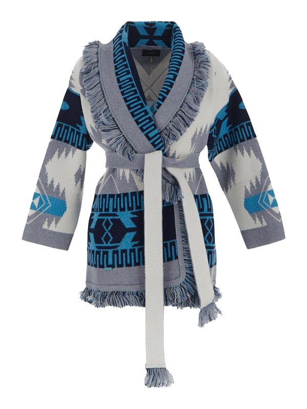 ALANUI: cardigans - cardigan in white