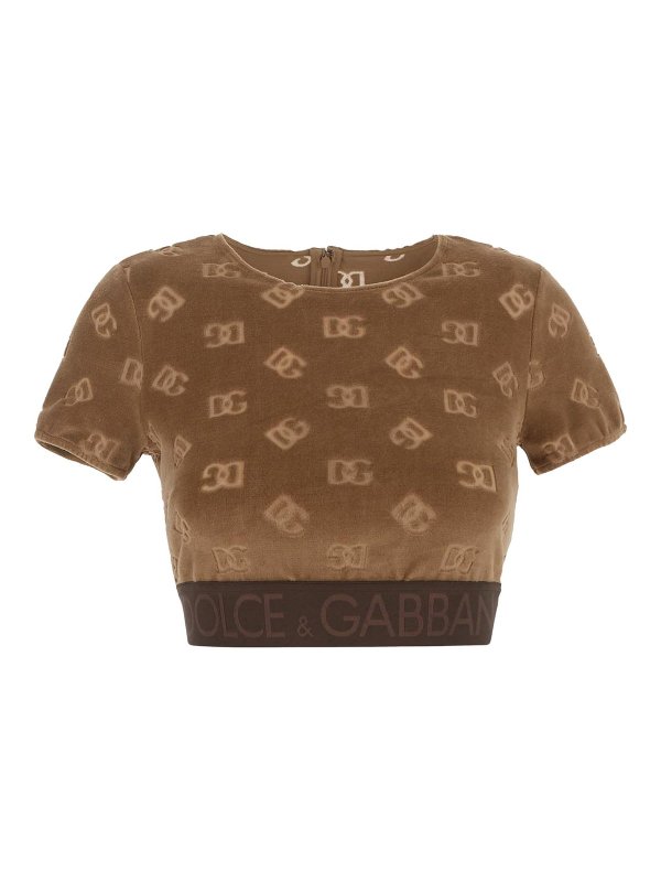 DOLCE & GABBANA: Tops & Tank tops - Cropped top