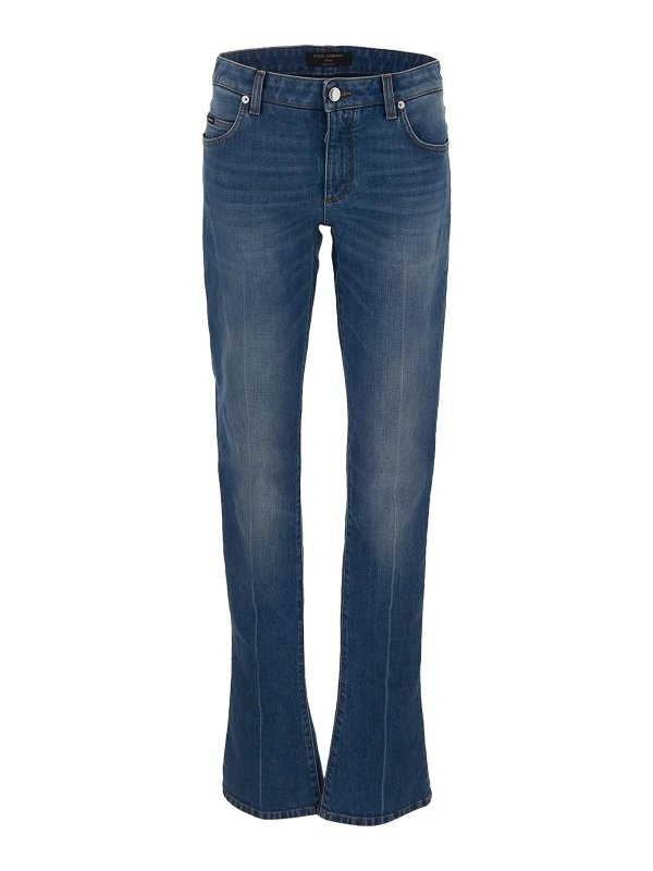 DOLCE & GABBANA: Bootcut - Bootcut Jeans - Hellrosa