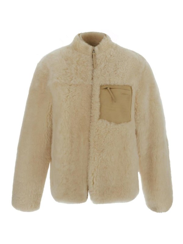 JIL SANDER: Fur & Shearling Coats - Blouson fur jacket