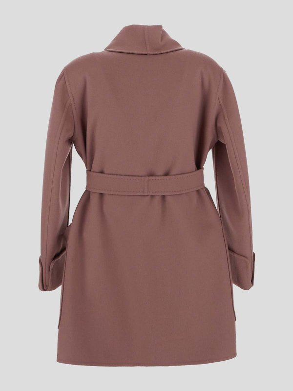 Max Mara: ニーレングスコート online - ブレザー - ピンク