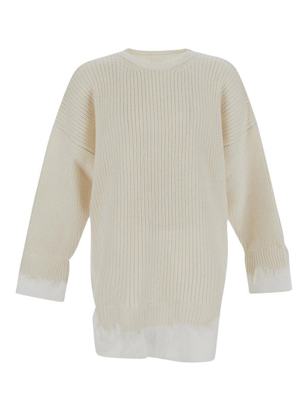 MM6 MAISON MARGIELA: shirts - Mm6 maison margiela sweaters white