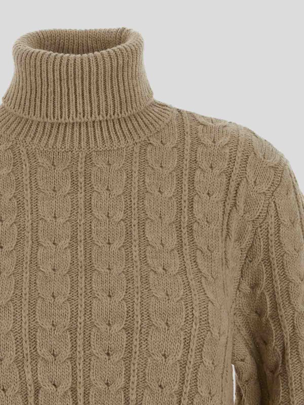 The Best Shops MM6 MAISON MARGIELA: クルーネック - クルーネック - ベージュ