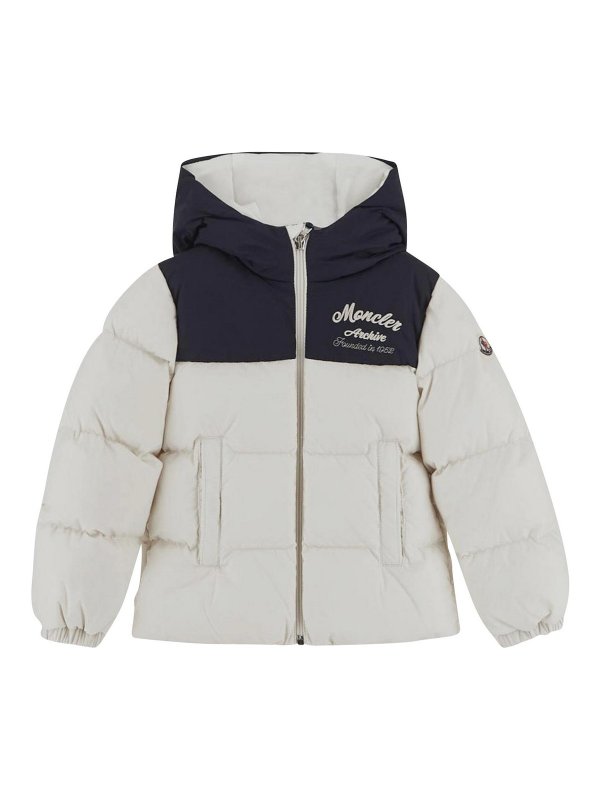 MONCLER JR: padded jackets - kids white jacket
