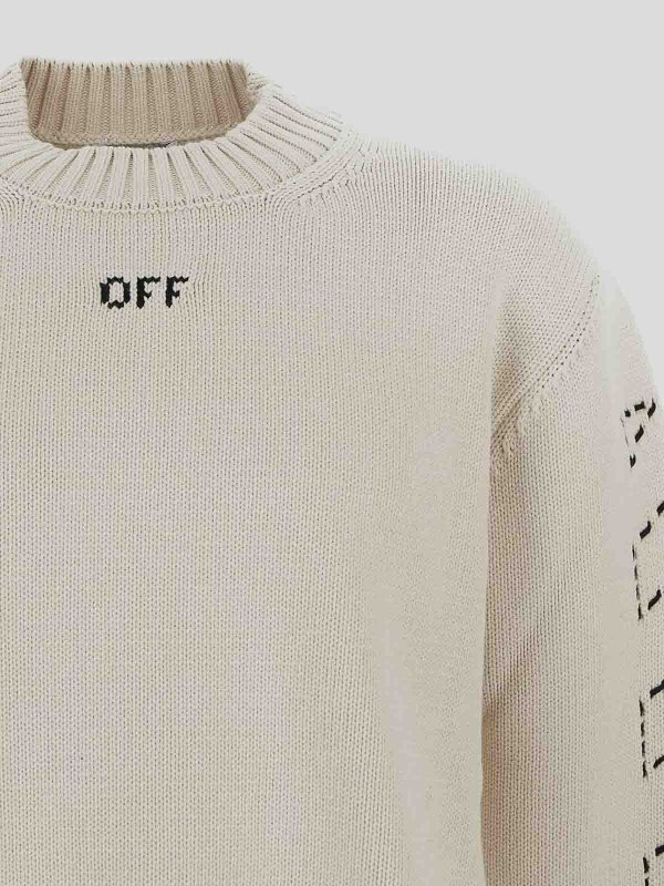 The Best Shops OFF-WHITE: crew necks - Off-white sweater