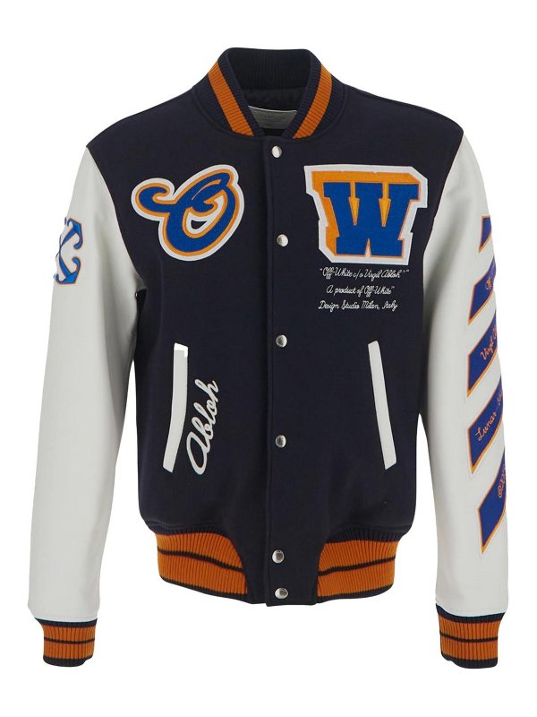 OFF-WHITE: casual jackets - varsity jacket