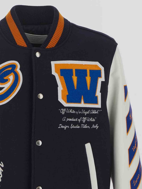 The Best Shops OFF-WHITE: casual jackets - varsity jacket