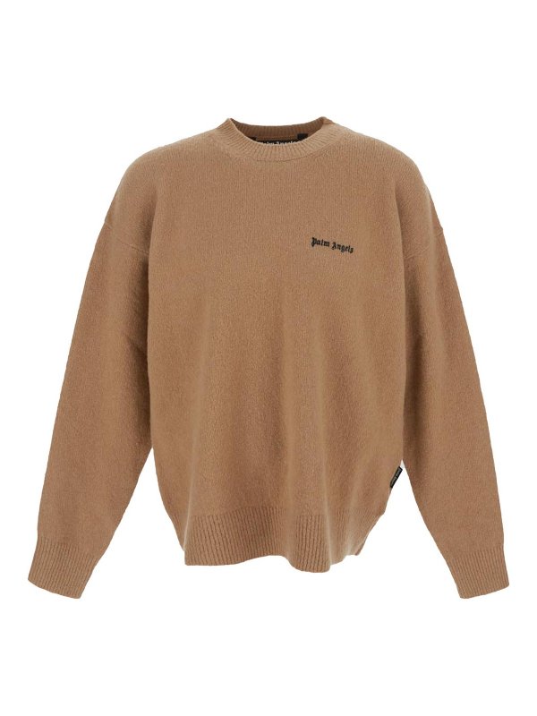 Palm Angels: Sweatshirts & Pulls - Sweat-Shirts - Beige