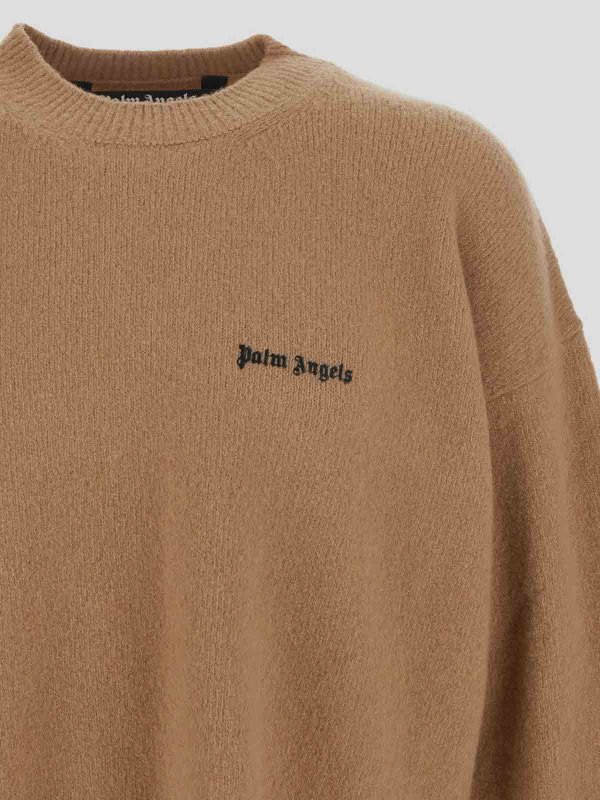 The Best Shops Palm Angels: Sweatshirts & Pulls - Sweat-Shirts - Beige