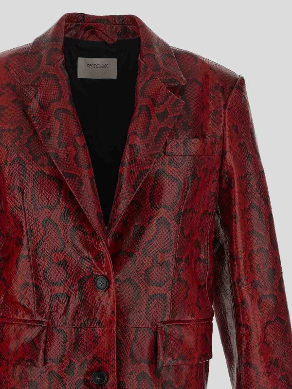 The Best Shops SPORTMAX: blazers - Red blazer