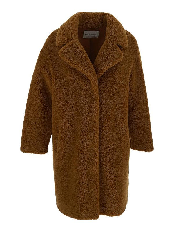 STAND STUDIO: short coats - Stand studio coat brown