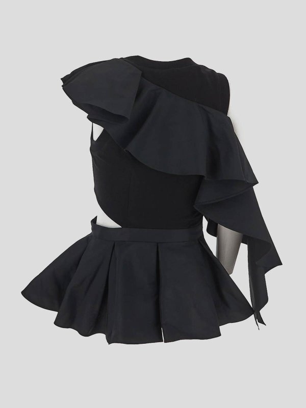 ALEXANDER MCQUEEN: トップス＆タンクトップ online - フレアジーンズ - 黒