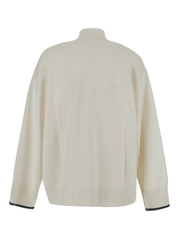 BRUNELLO CUCINELLI: crew necks - Hight necked wool pullover