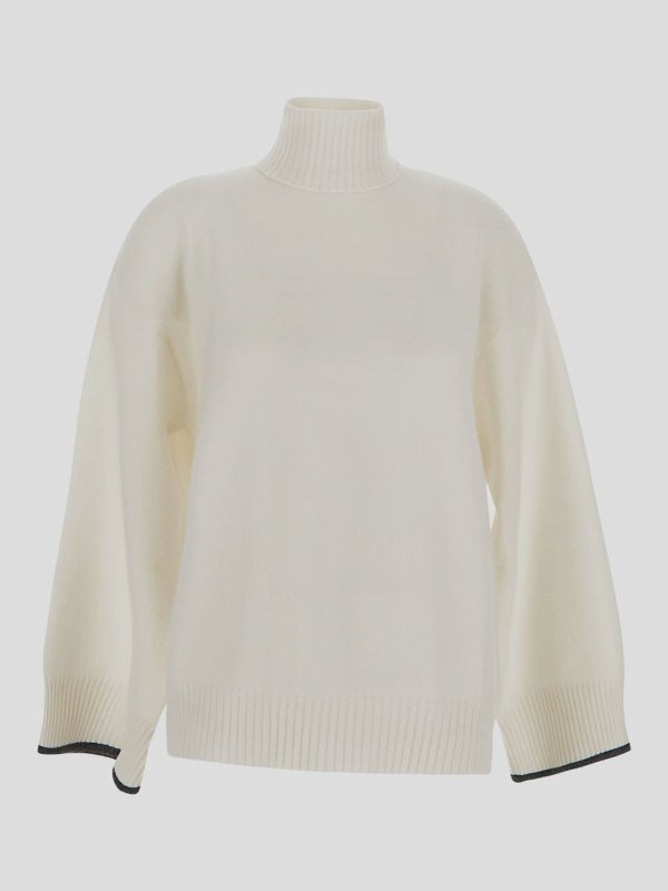 BRUNELLO CUCINELLI: crew necks online - Hight necked wool pullover