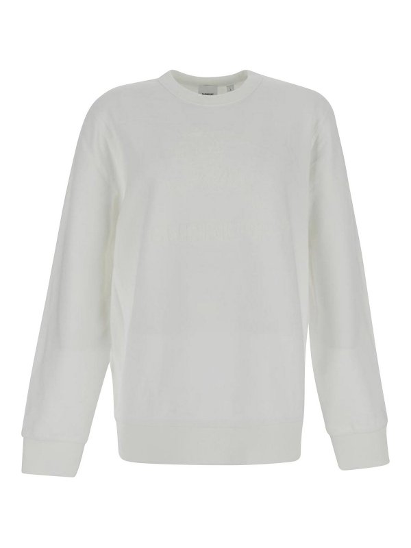 BURBERRY: Sudaderas y suéteres - Sudadera - Blanco