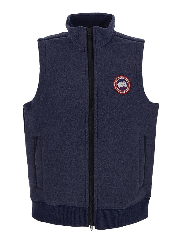 Canada Goose: ベスト＆チョッキ - ウェストコート/ジレ - ブルー
