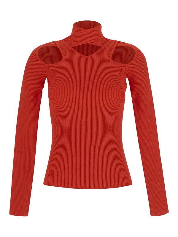 COPERNI: Col roulé & Col polo - Pull Col Roulé - Rouge