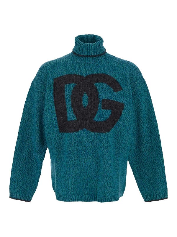 DOLCE & GABBANA: Turtlenecks & Polo necks - Hight necked wool pullover