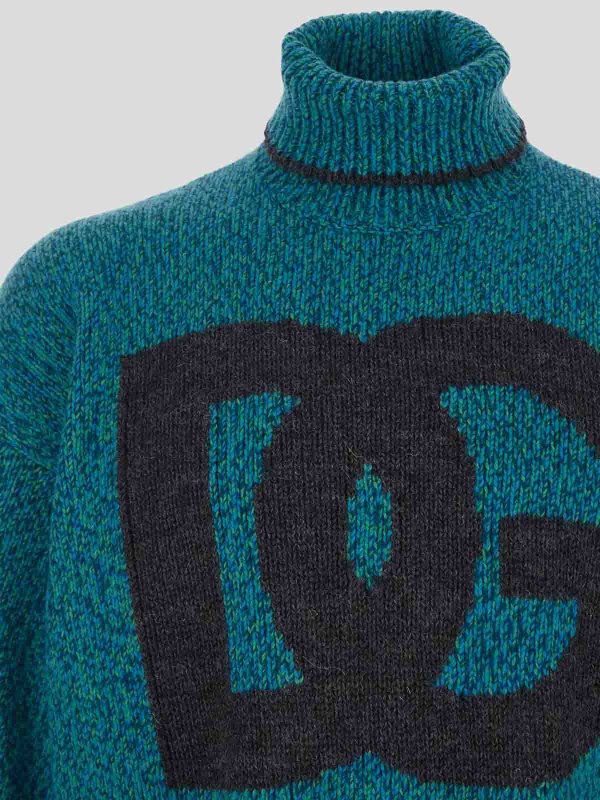The Best Shops DOLCE & GABBANA: Turtlenecks & Polo necks - Hight necked wool pullover