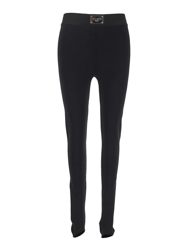 DOLCE & GABBANA: カジュアルトラウザー - カジュアルパンツ - 黒