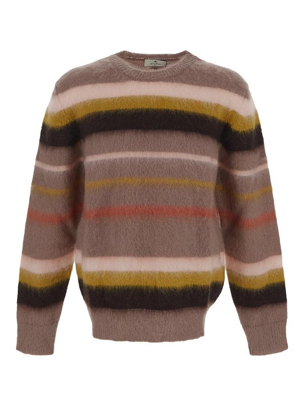 ETRO: crew necks - Wool pink pullover