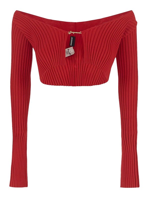 JACQUEMUS: Cardigans - Cardigan - Rouge