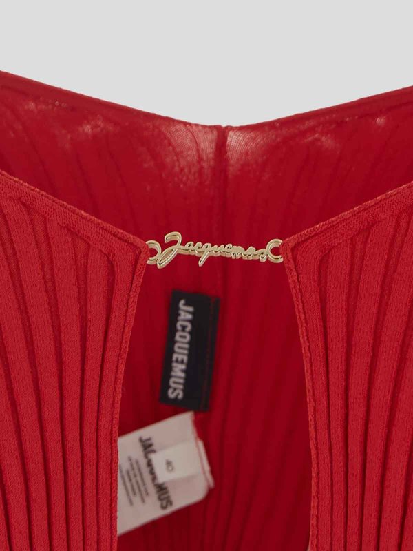 The Best Shops JACQUEMUS: Cardigans - Cardigan - Rouge