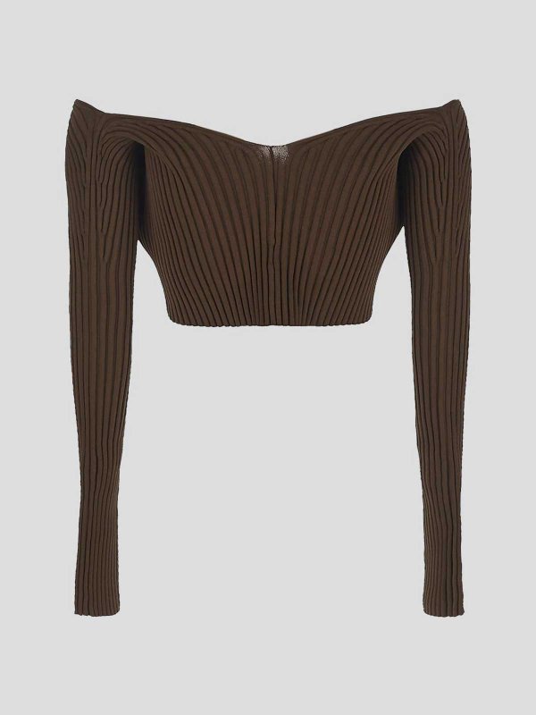 JACQUEMUS: Tops & Tank tops online - cropped cardigan top