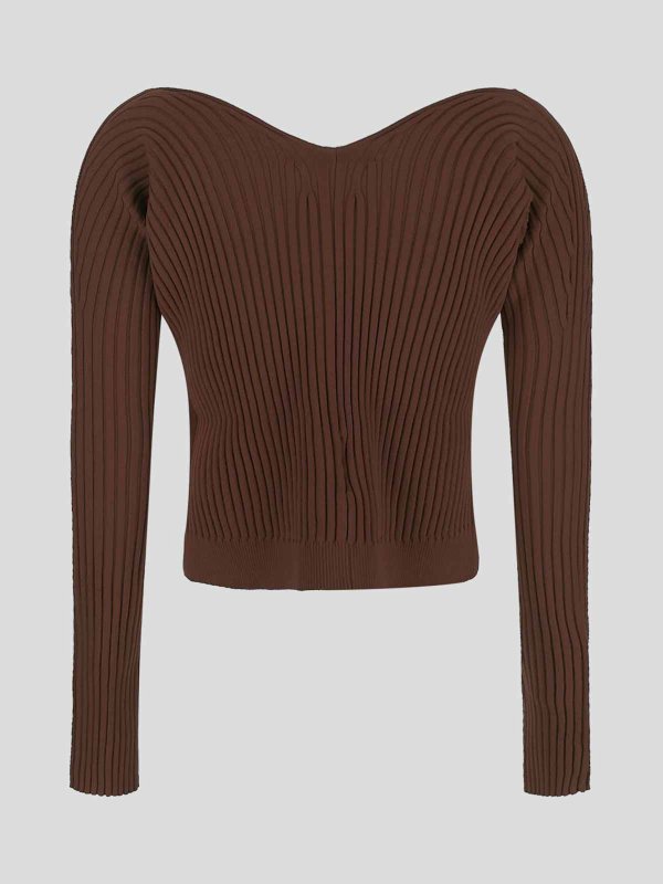 JACQUEMUS: Tops y camisetas sin mangas online - Top - Marrón