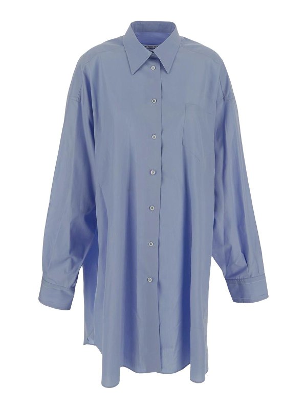 Maison Margiela: Camisas - Camisa - Azul
