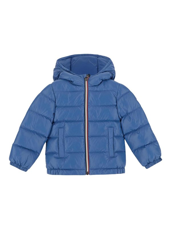 MONCLER JR: padded jackets - blue jacket with zip