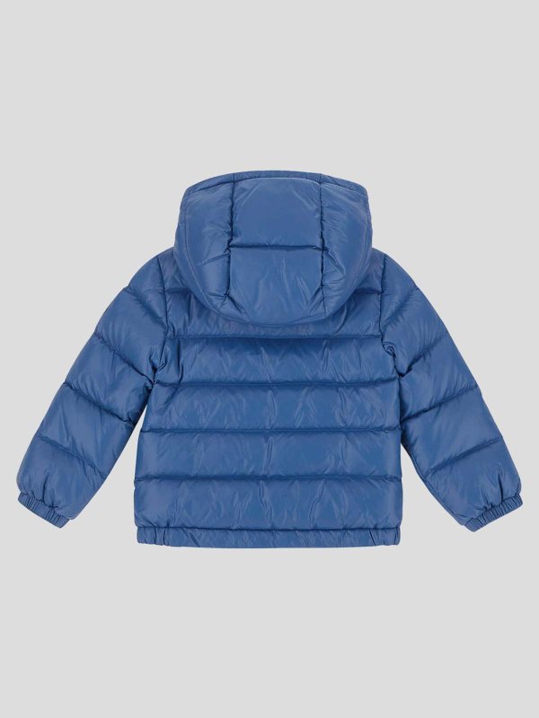 MONCLER JR: padded jackets online - blue jacket with zip