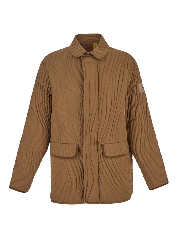 MONCLER: Kurze Mäntel - Kurzer Mantel - Camel