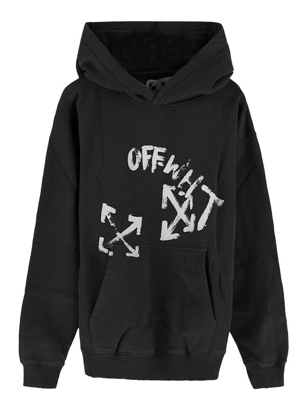 OFF-WHITE: Sudaderas y suéteres - Sudadera - Negro