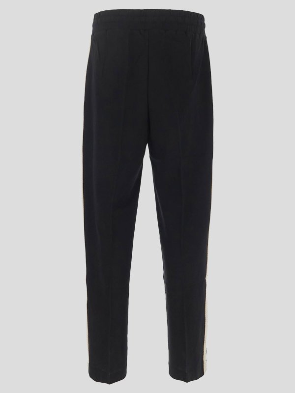 Trousers Shorts Palm Angels - Monogram cotton track pants -  PMCJ023E23FAB0011003