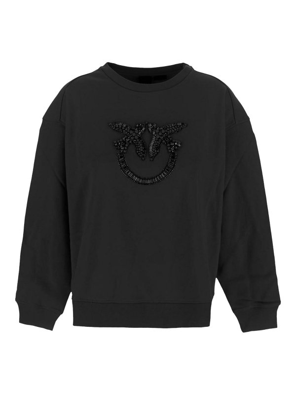 Pinko: Sudaderas y suéteres - Sudadera - Negro