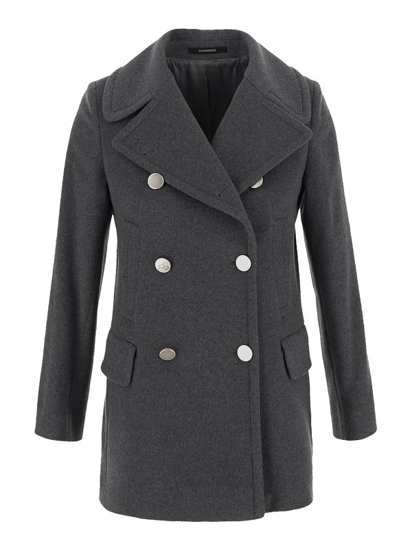 TAGLIATORE: knee length coats - Grey coat