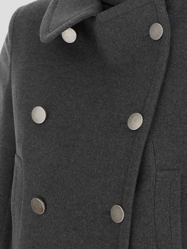 The Best Shops TAGLIATORE: knee length coats - Grey coat