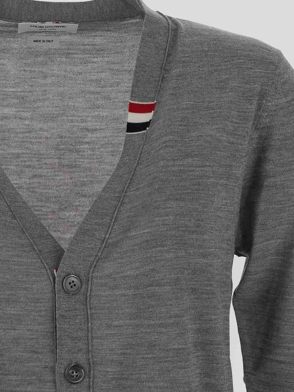 The Best Shops THOM BROWNE: cardigans - Wool cardigan