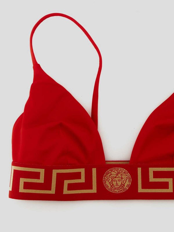 The Best Shops VERSACE: bikinis - bikini top in red