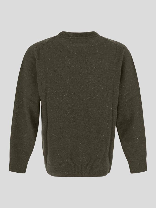 BARBOUR: Strickpullover mit Rundhalsausschnitt online - Rundhalspullover - Grün