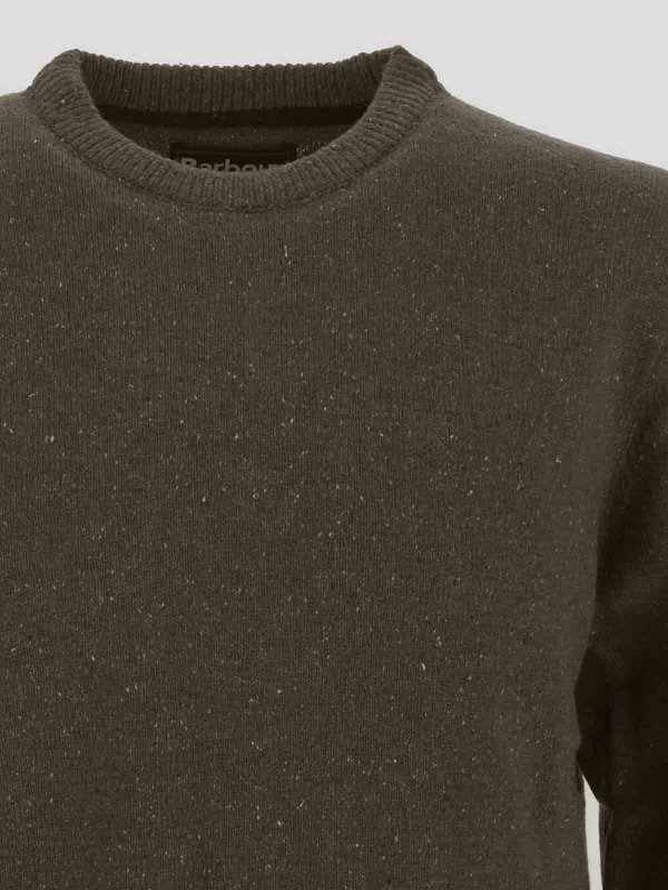 The Best Shops BARBOUR: Strickpullover mit Rundhalsausschnitt - Rundhalspullover - Grün