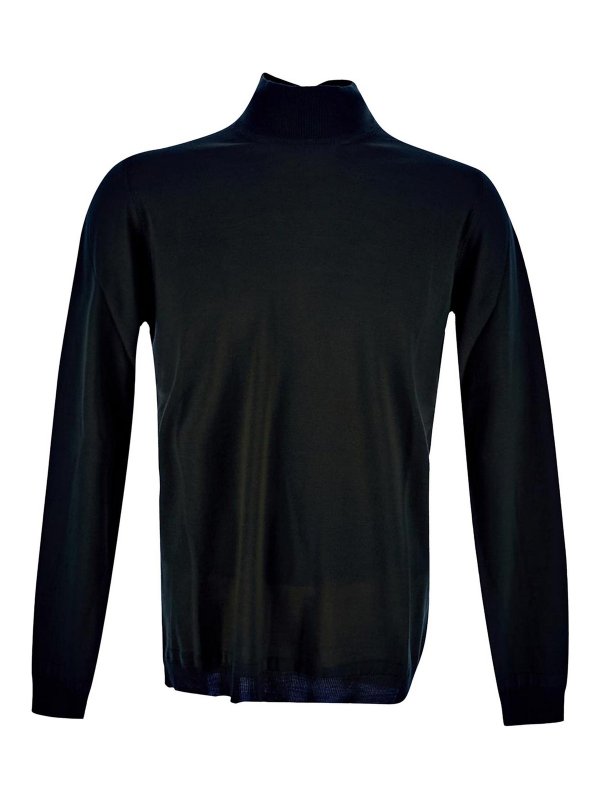 GOES BOTANICAL: crew necks - black knitted Pullover