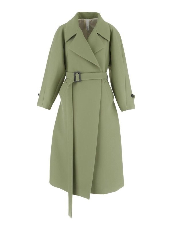 HEVO: cappotti corti - Trench verde