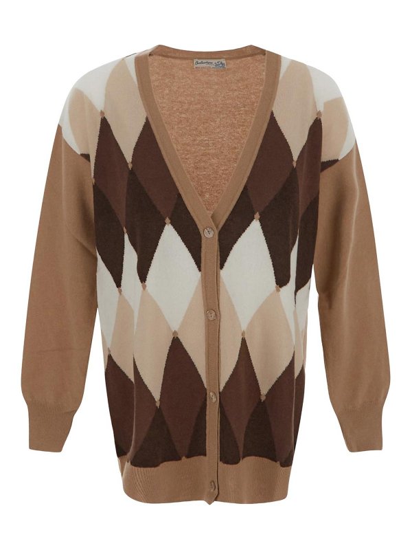 BALLANTYNE: cardigans - Ballantyne Pullover brown