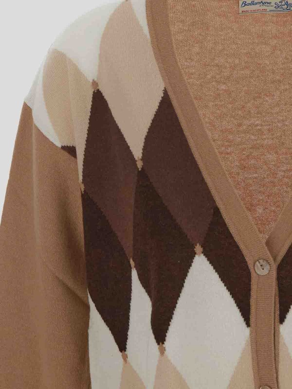 The Best Shops BALLANTYNE: cardigans - Ballantyne Pullover brown