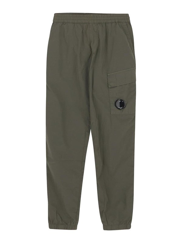 C.P. COMPANY: Pantalones casual - Pantalón Casual - Verde