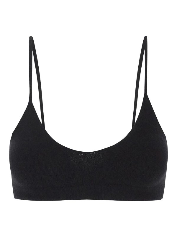 LANEUS: Tops y camisetas sin mangas - Top - Negro