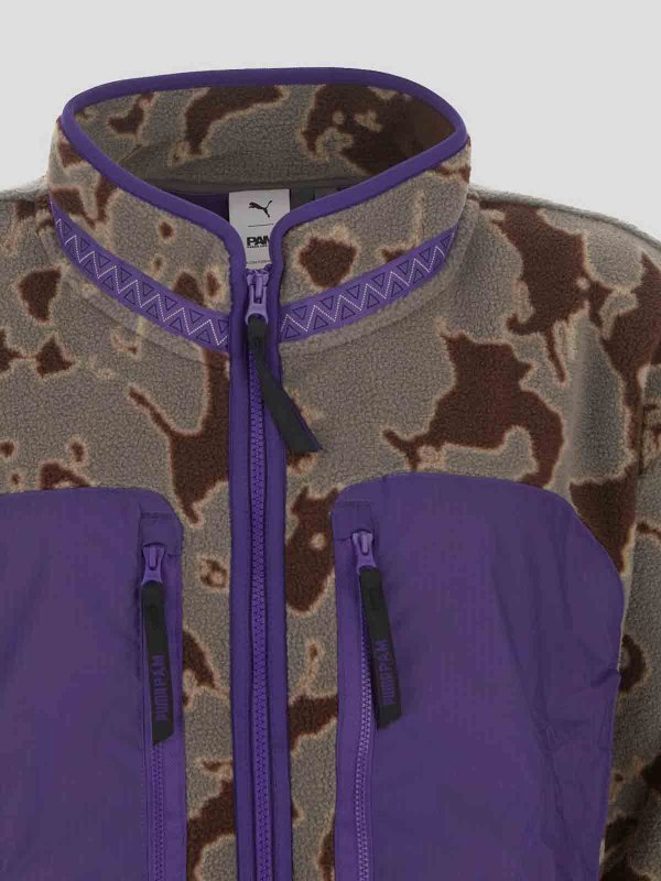 The Best Shops PUMA: casual jackets - mini purple pile jacket