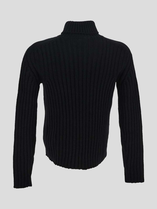 TEN C: Strickpullover mit Rundhalsausschnitt online - Rundhalspullover - Schwarz